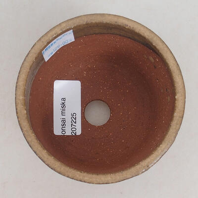 Ceramiczna miska bonsai 10 x 10 x 7 cm, kolor brązowy - 3