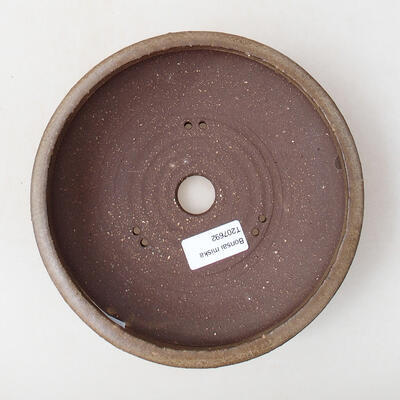 Ceramiczna miska bonsai 18,5 x 18,5 x 5 cm, kolor brązowy - 3
