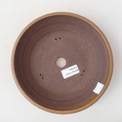 Ceramiczna miska bonsai 21 x 21 x 5 cm, kolor brązowy - 3