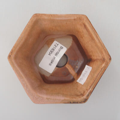 Ceramiczna miska bonsai 9,5 x 9,5 x 5,5 cm, kolor różowy - 3