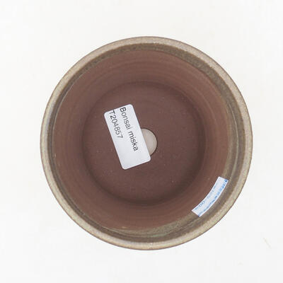 Ceramiczna miska bonsai 10 x 10 x 10 cm, kolor brązowy - 3