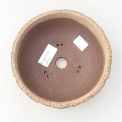 Ceramiczna miska bonsai 15 x 15 x 5,5 cm, spękana czarna - 3