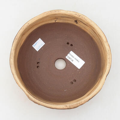 Ceramiczna miska do bonsai 17,5 x 17,5 x 7 cm, czarna spękana - 3