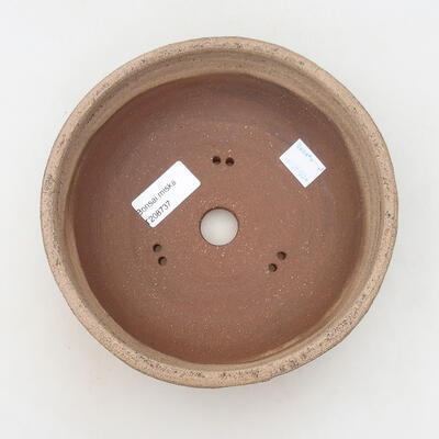 Ceramiczna miska do bonsai 17,5 x 17,5 x 6 cm, czarna spękana - 3