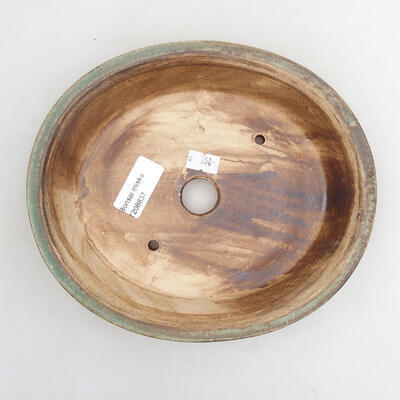 Ceramiczna miska bonsai 20,5 x 18 x 5,5 cm, kolor brązowy - 3