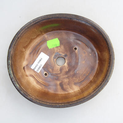Ceramiczna miska bonsai 18,5 x 16 x 5 cm, kolor czarny - 3