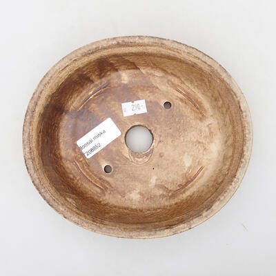 Ceramiczna miska bonsai 18 x 16 x 5 cm, kolor beżowo-brązowy - 3
