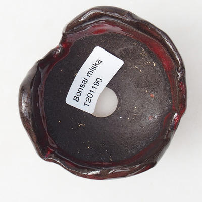 Ceramiczna skorupa 7 x 7 x 6 cm, kolor czerwony - 3