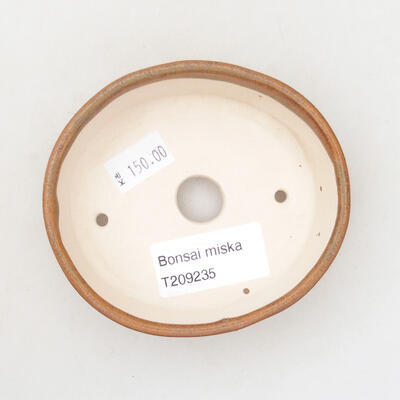 Ceramiczna miska bonsai 9 x 8 x 3 cm, kolor brązowy - 3