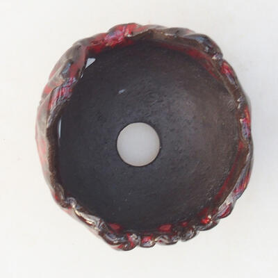 Ceramiczna skorupa 7 x 7 x 6 cm, kolor czerwony - 3
