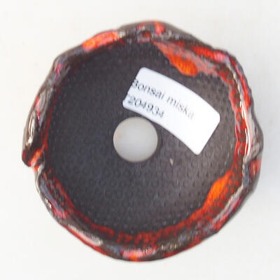 Ceramiczna skorupa 7 x 7 x 4,5 cm, kolor pomarańczowy - 3