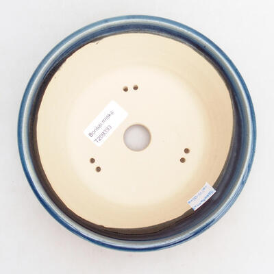 Ceramiczna miska bonsai 18 x 18 x 6 cm, kolor niebieski - 3