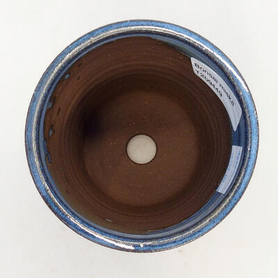 Ceramiczna miska bonsai 9,5 x 9,5 x 14 cm, kolor niebieski - 3