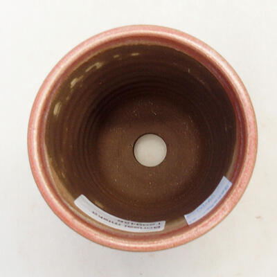 Ceramiczna miska bonsai 8 x 8 x 10 cm, kolor różowy - 3