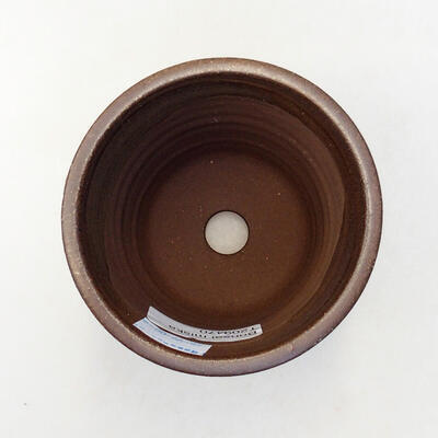 Ceramiczna miska bonsai 9 x 9 x 10,5 cm, kolor brązowy - 3