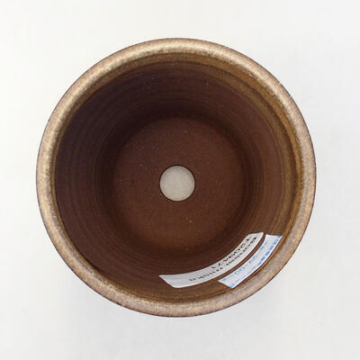 Ceramiczna miska bonsai 8 x 8 x 10,5 cm, kolor brązowy - 3