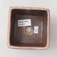 Ceramiczna miska bonsai 10 x 10 x 6,5 cm, kolor różowy - 3/3