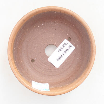 Ceramiczna miska bonsai 10,5 x 10,5 x 3 cm, kolor brązowy - 3