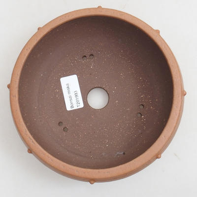 Ceramiczna miska bonsai 17 x 17 x 6 cm, kolor brązowy - 3