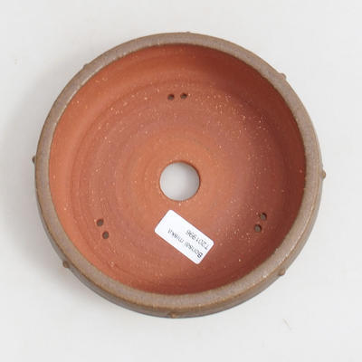 Ceramiczna miska bonsai 18 x 18 x 5,5 cm, kolor brązowy - 3