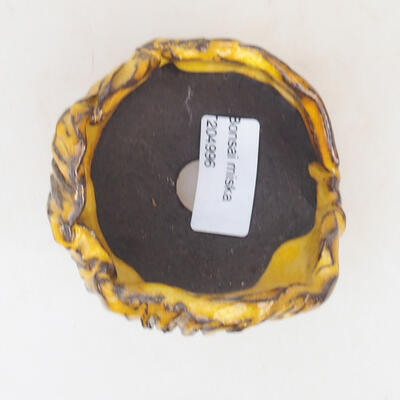 Ceramiczna skorupa 7 x 7 x 7,5 cm, kolor żółty - 3