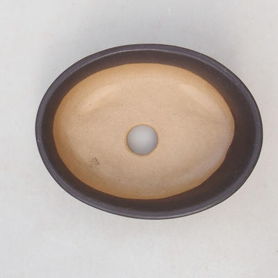 Ceramiczna miska bonsai H 04 - 10 x 7,5 x 3,5 cm, czarny mat - 3