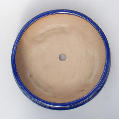 Ceramiczna miska bonsai H 21-23 x 23 x 7 cm, niebieski - 3
