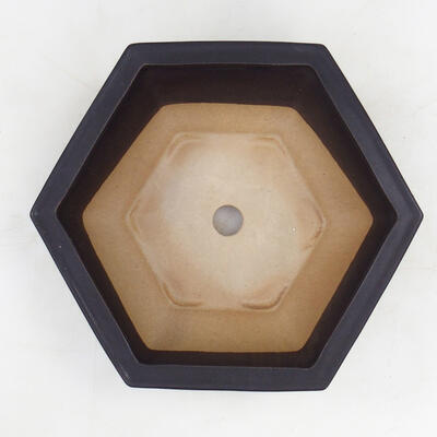 Misa ceramiczna + spodek H53 - miska 20 x 18 x 7,5 cm spodek 18 x 15,5 x 1,5 cm, czarny mat - 3
