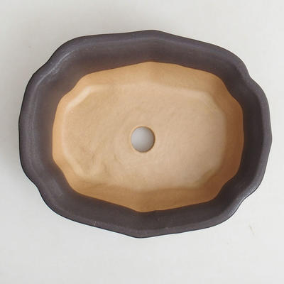 Ceramiczna miska bonsai H 51-17,5 x 13,5 x 5,5 cm, czarny mat - 3