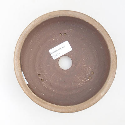Ceramiczna miska bonsai - 16 x 16 x 5 cm, kolor brązowy - 3
