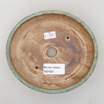 Ceramiczna miska bonsai 15 x 13,5 x 4 cm, kolor zielony - 3