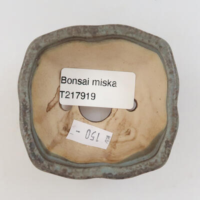 Ceramiczna miska bonsai 7,5 x 7 x 4 cm, kolor niebieski - 3