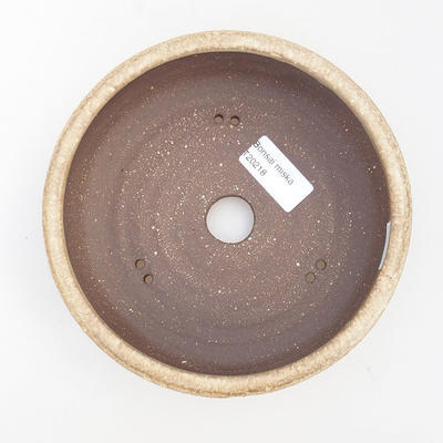 Ceramiczna miska bonsai - 16 x 16 x 5,5 cm, kolor beżowy - 3