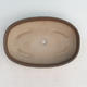 Ceramiczna miska bonsai H 15 - 26,5 x 17 x 6 cm, brązowy - 26,5 x 17 x 6 cm - 3/3