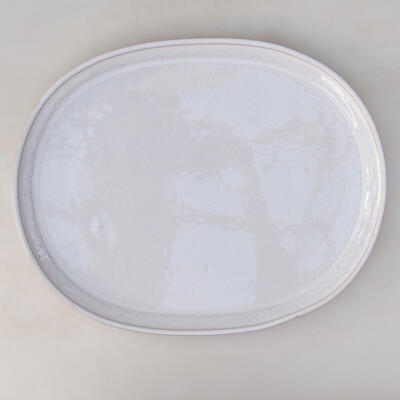 Misa ceramiczna + spodek H54 - miska 35 x 28 x 9,5 cm spodek 36 x 29 x 2 cm, biały - 3