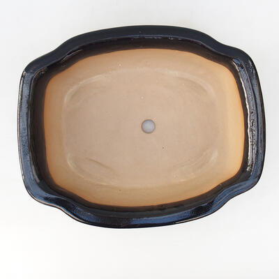 Ceramiczna miska bonsai H 55 - 28 x 23 x 10 cm, czarny połysk - 3