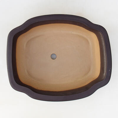 Ceramiczna miska bonsai H 55 - 28 x 23 x 10 cm, czarny mat - 3