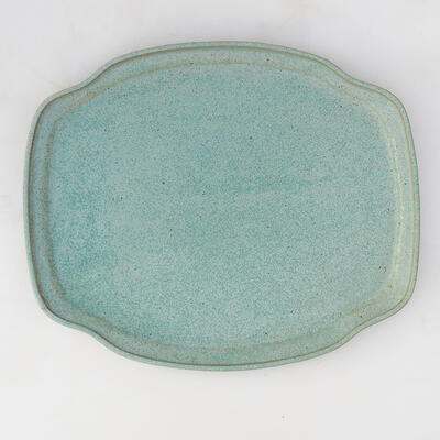 Misa ceramiczna + spodek H55 - miska 28 x 23 x 10 cm spodek 29 x 24 x 2 cm, Zielony - 3