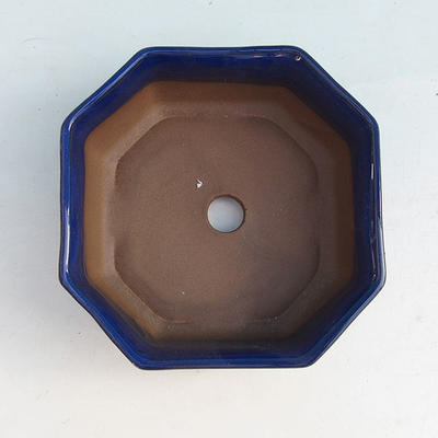 Ceramiczna miska bonsai H 13 - 11,5 x 11,5 x 4,5 cm, niebieski - 11,5 x 11,5 x 4,5 cm - 3