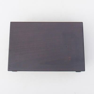 Drewniany stół pod bonsai brązowy 20 x 13,5 x 5,5 cm - 3
