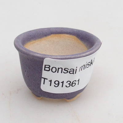 Mini miska bonsai 4 x 4 x 2,5 cm, kolor fioletowy - 4