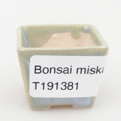 Mini miska bonsai 3,5 x 3,5 x 2,5 cm, kolor niebieski - 4