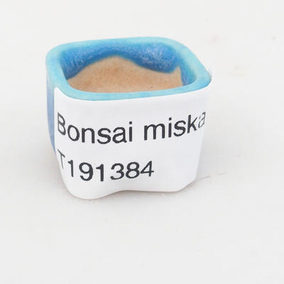 Miska mini bonsai 2,5 x 2,5 x 1,5 cm, kolor niebieski - 4