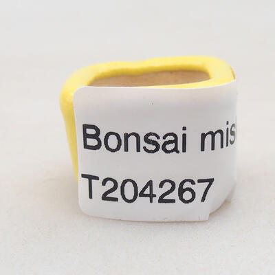 Mini miska bonsai 2 x 2 x 1,5 cm, kolor żółty - 4